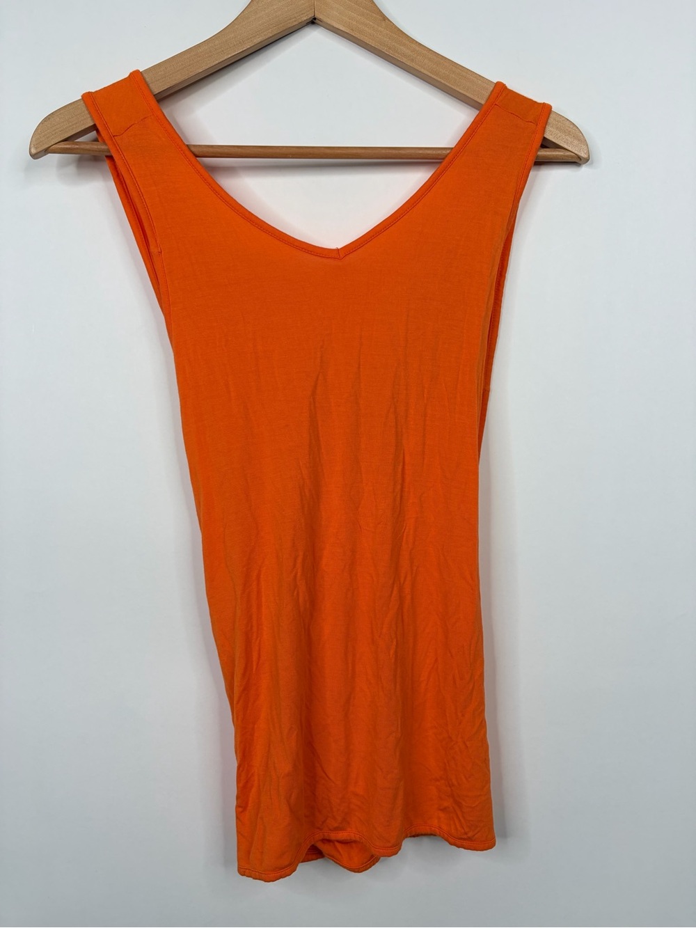 Bright Orange V-Neck Women’s yoga tank